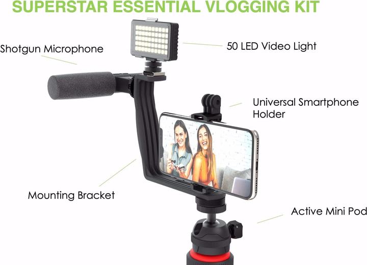 Actual product image DigiPower Vlogging Kit Superstar Essential (5 pieces) (Plastic)