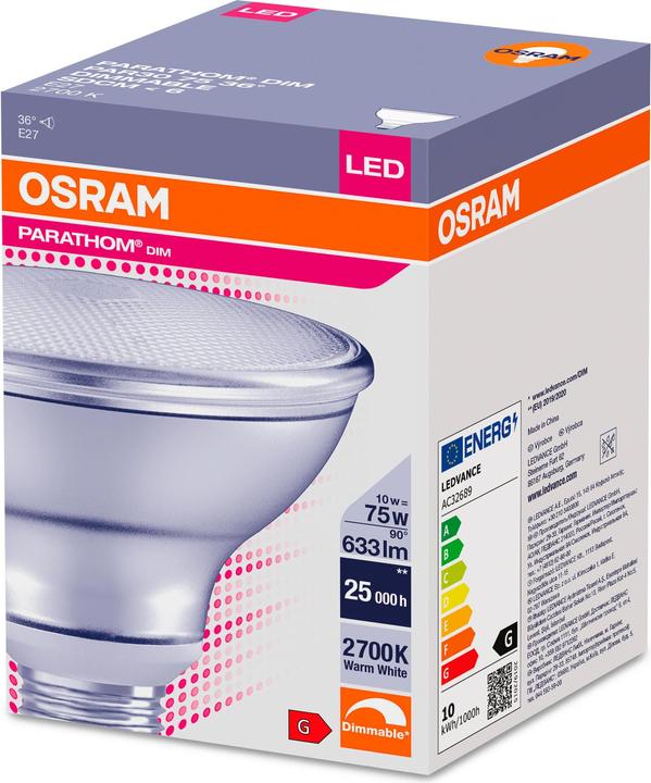 Actual product image Osram Parathom (E27, 10 W, 633 lm, 1 x, G)