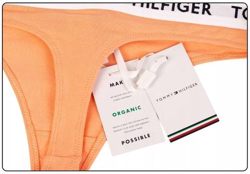 Image du produit Tommy Hilfiger Organic Cotton Logo Thong Medium Papaya Punch (M)