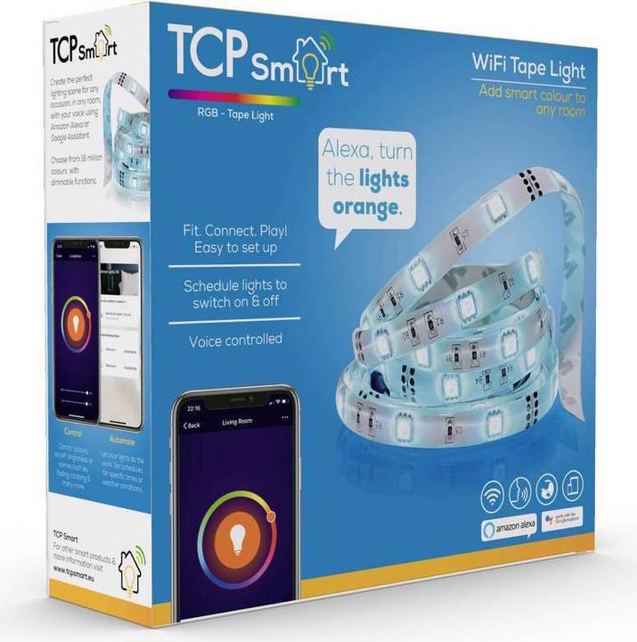 Produktbild TCP Smart Flex LED strip WiFi (RGB, Warmweiss, 300 cm, Indoor)