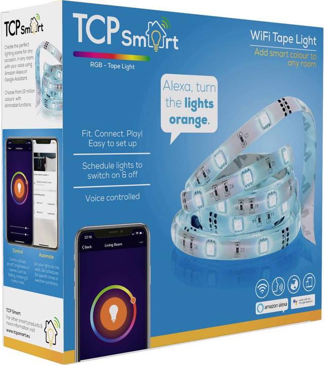 Produktbild TCP Smart Flex LED strip WiFi (RGB, Warmweiss, 300 cm, Indoor)