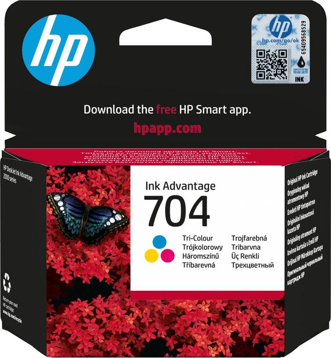 Actual product image HP 704 - Colour (Cyan, Magenta, Yellow) - Original (M, C, Y)
