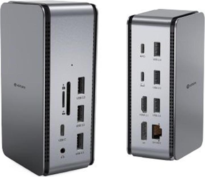 eSTUFF USB4 Pro Dual Dock (USB-C, 7 Ports)