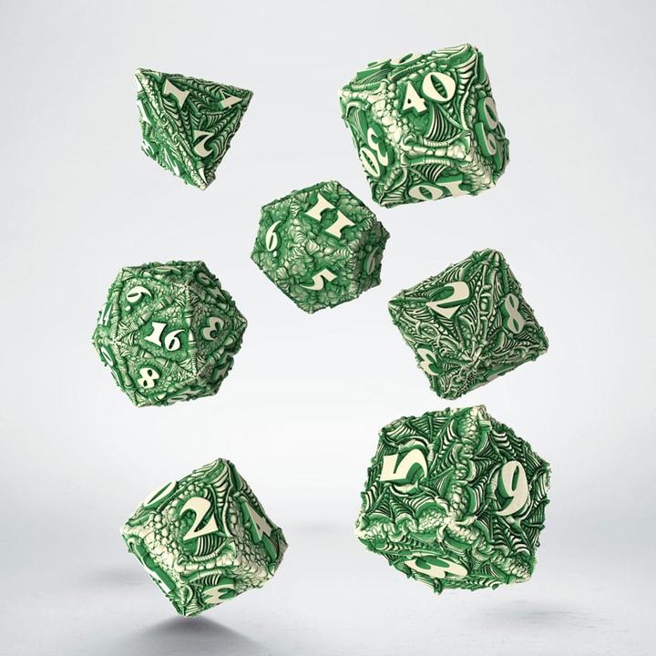Actual product image Q Workshop Dracopolis Dice Set - The Andean Longneck