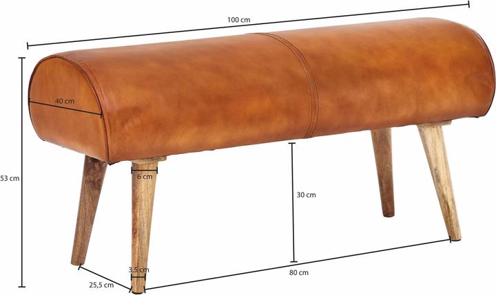 Productafbeelding Wohnling Echt leer (100 cm)