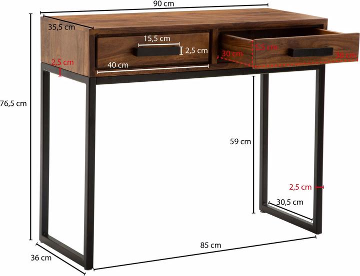 Actual product image Wohnling sheeshame (90 x 36 x 77 cm)
