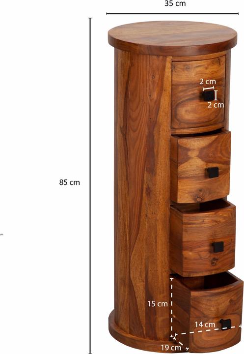 Produktbild Wohnling Sideboard (35 x 35 x 85 cm)