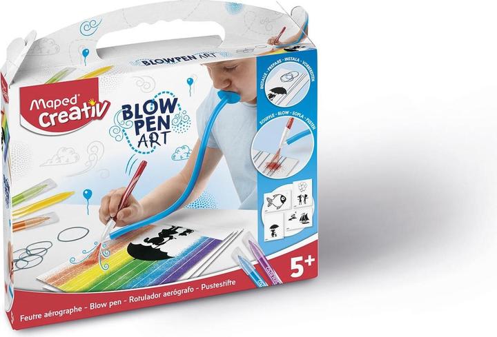 Immagine prodotto Maped CREATIV 846710 Arte delle corde con penna a soffio e modelli per dipingere e spruzzare (Multicolore, 1 x)
