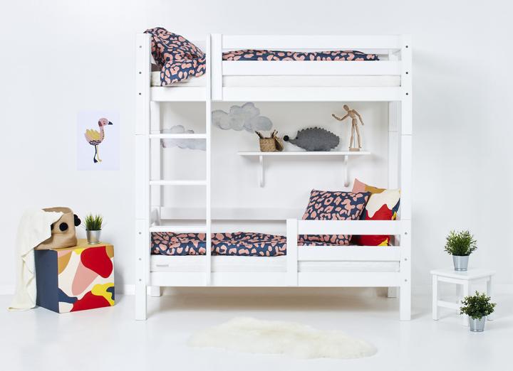 Actual product image Hoppekids ECO Luxury loft bunk bed in 70 x 160 cm with fall out protection and straight ladder (70 x 160 cm)