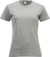 Clique Damen T-Shirt Classic-T 029361, Baumwolle, grau meliert, Grösse XL (XL)