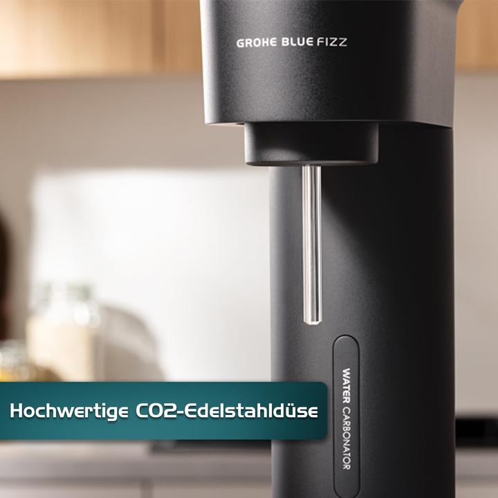 Produktbild Grohe Blue FIZZ Wassersprudler mit 3 CO2-Stufen (inkl. 0,85l Flasche)