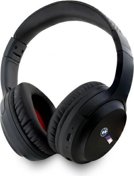 Actual product image BMW Bluetooth ENC Headphones BMBHMIAV27MBCTK Black/Black Printed Logos (Cable)