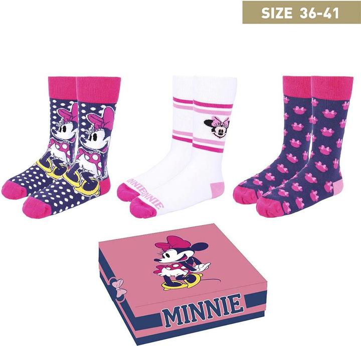 Produktbild Cerda Disney - Minnie Mouse - Socken 3er Pack (EU 36-41) (3er Pack, 36 - 41)