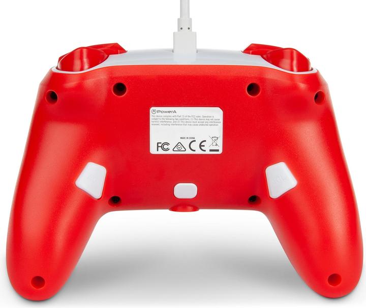 Produktbild PowerA Controller für Nintendo Switch (kabelgebunden, Mario Rot/Weiss, offiziell lizenziert) (Switch)