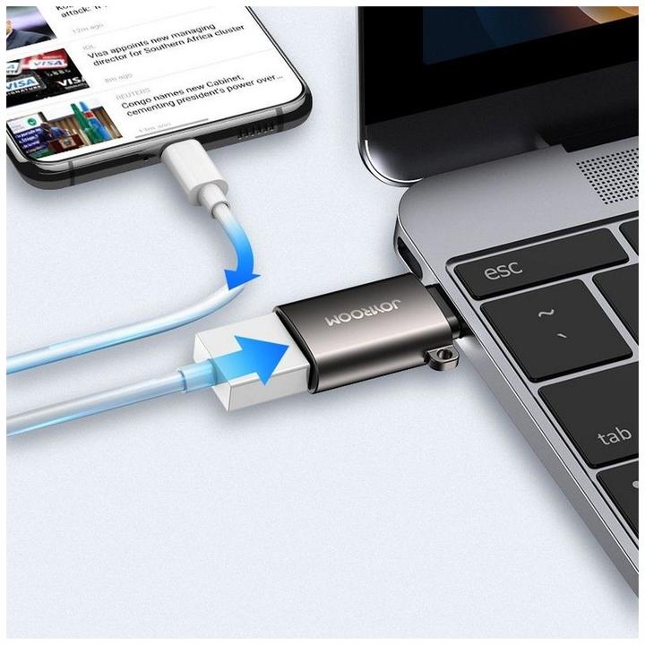 Actual product image Joyroom Type-C male to USB (USB Type C, USB-A)