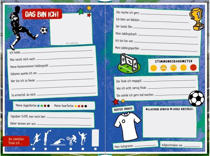 Actual product image Freundebuch - Fussball - Meine Freunde (German, Felix Möller, 2020)