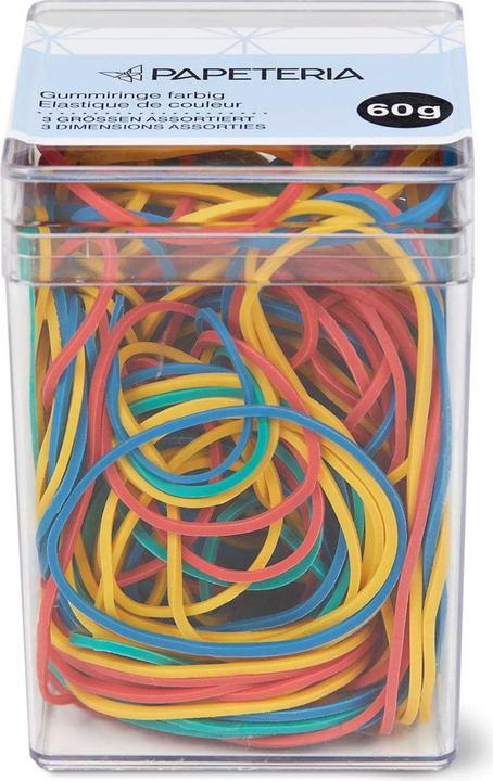 Actual product image Papeteria Rubber rings coloured 60g (60 pcs.)