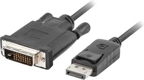Image du produit Lanberg CA-DPDV-10CU-0018-BK Adaptateur de câble vidéo DispalyPort DVI-D 24+1 (1.80 m, DisplayPort)