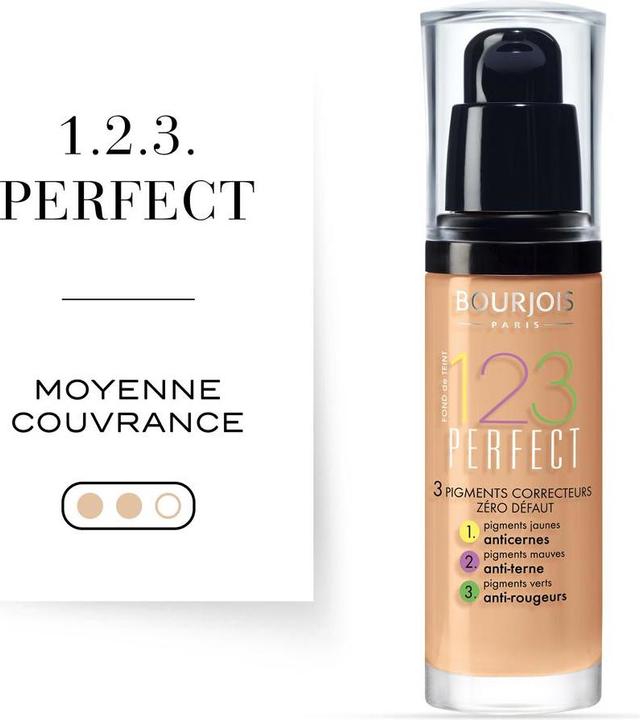 Actual product image Bourjois 123 Perfect (55 Dark beige)