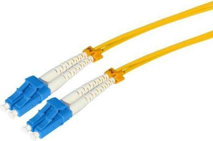 Image du produit Tecline LWL Patchkabel HD, 9/125 µm, Singlemode, OS2-Faser, LC Duplex Stecker/Stecker, gelb, 7,5 m (7.50 m)