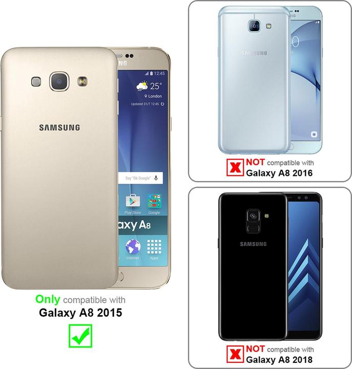 Produktbild Cadorabo Book Jeans Optik Cover (Samsung Galaxy A8 (2018))