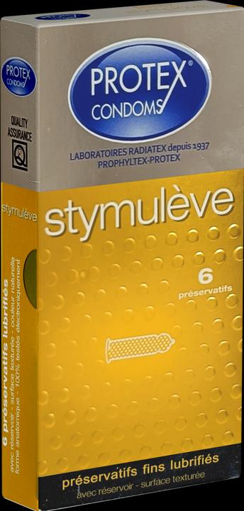 Actual product image Protex Stymulève" 6 stimulating condoms from France (6 pcs.)