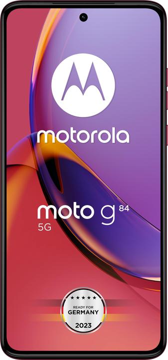 Actual product image Motorola moto g84 (256 GB, Viva Magenta, 6.55", Hybrid Dual SIM, 50 Mpx, 5G)