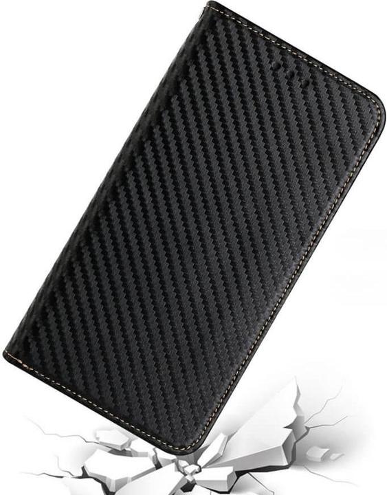 Produktbild Cover-Discount Galaxy A55 - Carbon Look Flip Case schwarz (Samsung Galaxy A55)