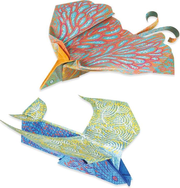 Actual product image Djeco Origami birds coloured