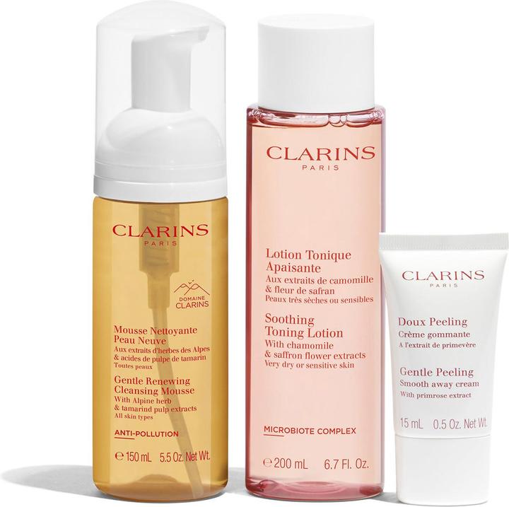 Actual product image Clarins Specials - Premium Cleansing Sensitive Skin Kit (Foam, 200 ml)