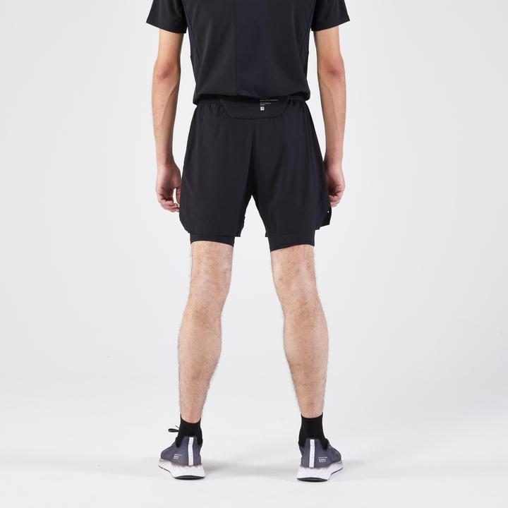 Image du produit Kiprun Laufshorts Herren Tights 2-in-1 - schwarz (L)