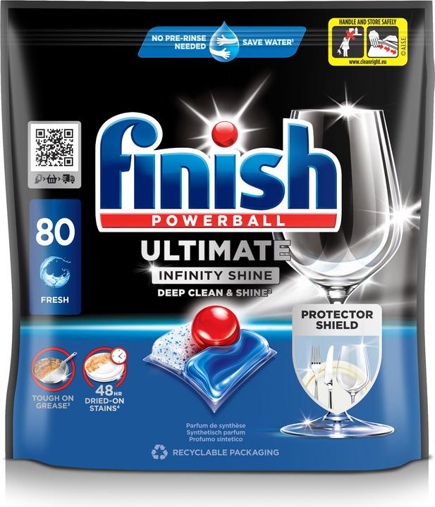 Image du produit Finish Ultimate Infinity Shine (Tabs, 80 Cycles de lavage)