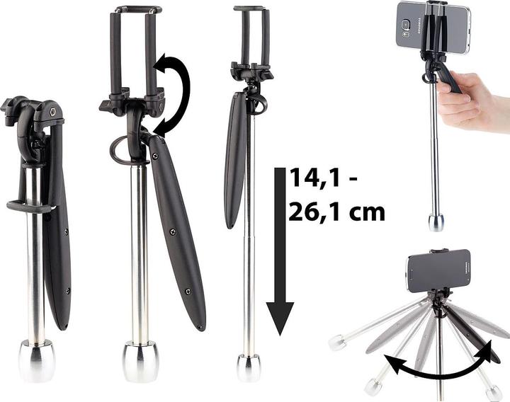 Produktbild Somikon iPhone & Smartphone-Schwebestativ mit 3D-Stabilisierung
