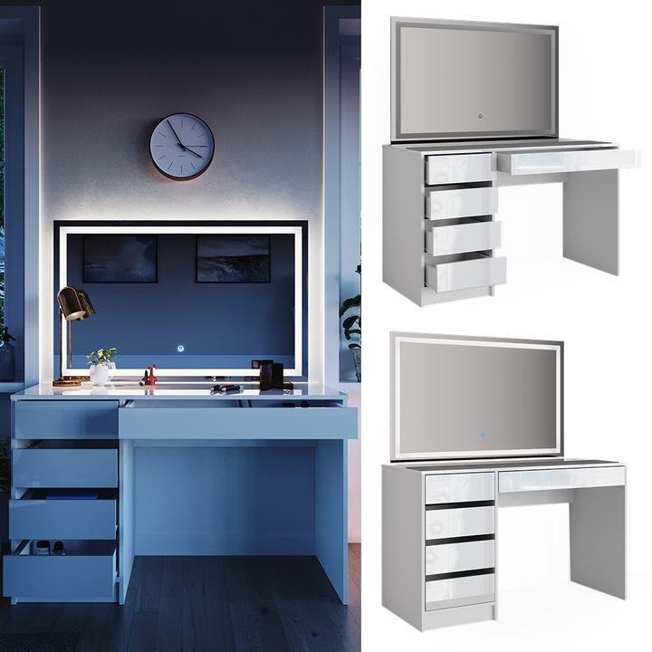 Actual product image Vicco Sherry with lighting (120 x 55 x 75 cm)