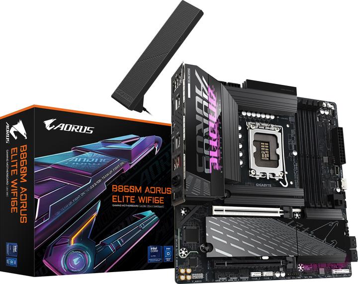 Produktbild Gigabyte B860M AORUS ELITE WIFI6E (LGA 1851, Intel B860, mATX)