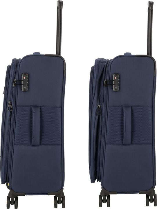 Produktbild D&N Travel Line 9704 4 Rollen Trolley M 68 cm mit Dehnfalte (75 l, M (50 - 90l))