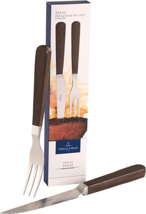 Immagine prodotto Villeroy & Boch Set di posate per pizza e bistecca 2 pezzi Texas (2 Pezzo/i, Set di posate)