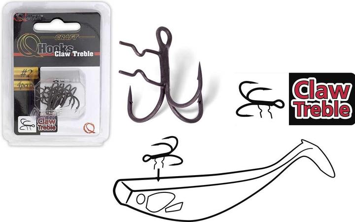 Image du produit Quantum Claw Treble Hooks
