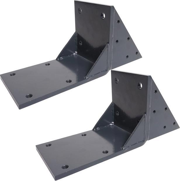 Produktbild Swisshandel24 2x Dachsparrenadapter für Kassetten-Markise T122 T123, Dachsparren Halterung Adapter - anthrazit (0.15 m)
