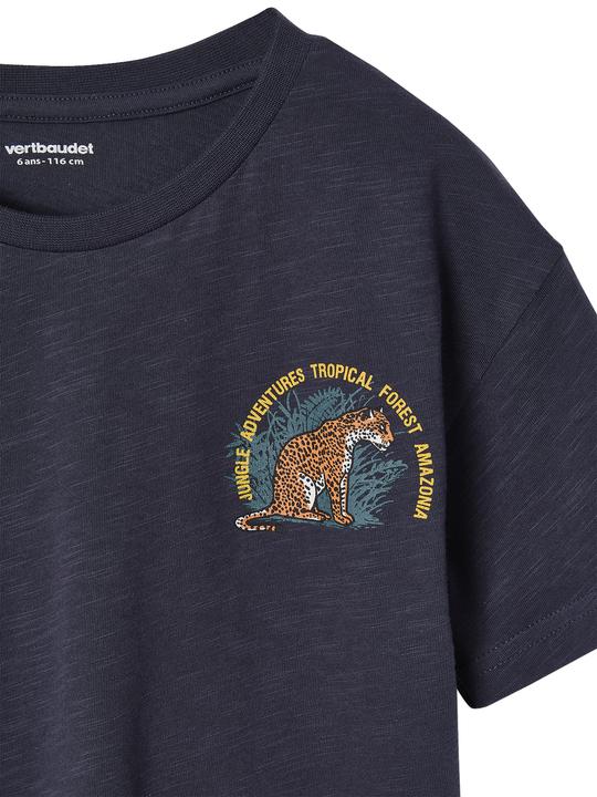 Actual product image Vertbaudet Jungen T-Shirt mit Tiger vorn und hinten, Recycling-Baumwolle (128)
