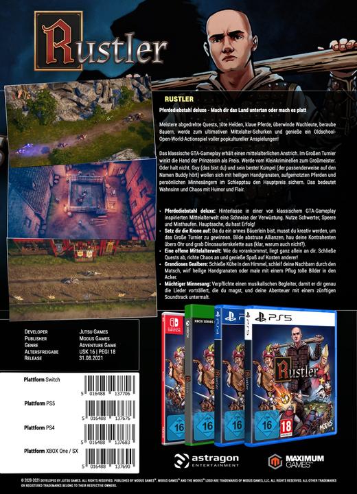 Immagine prodotto astragon Rustler (PS5, DE)