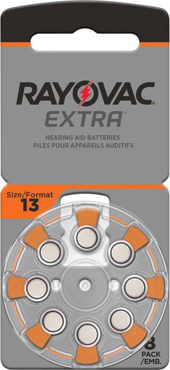 Image du produit Rayovac Pile Zinc Air, 13, 1.4V (8 pcs, PR48, 310 mAh)