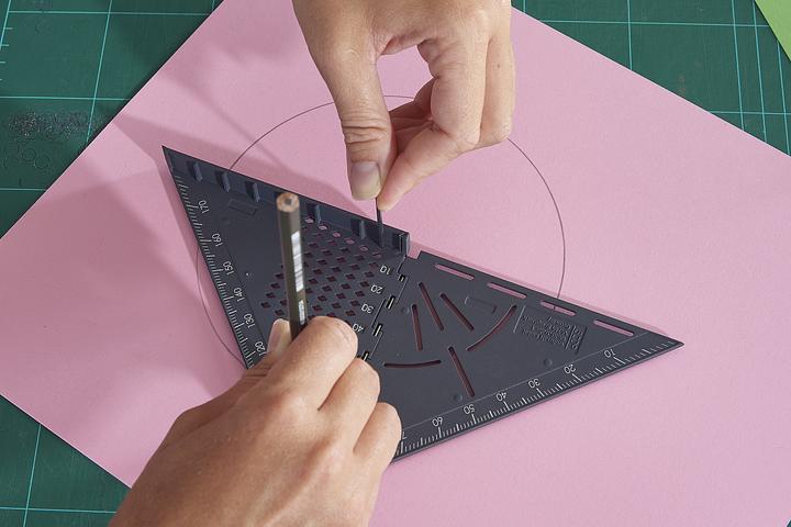 Produktbild wolfcraft Mess- und Markierwinkel VARIO 3D