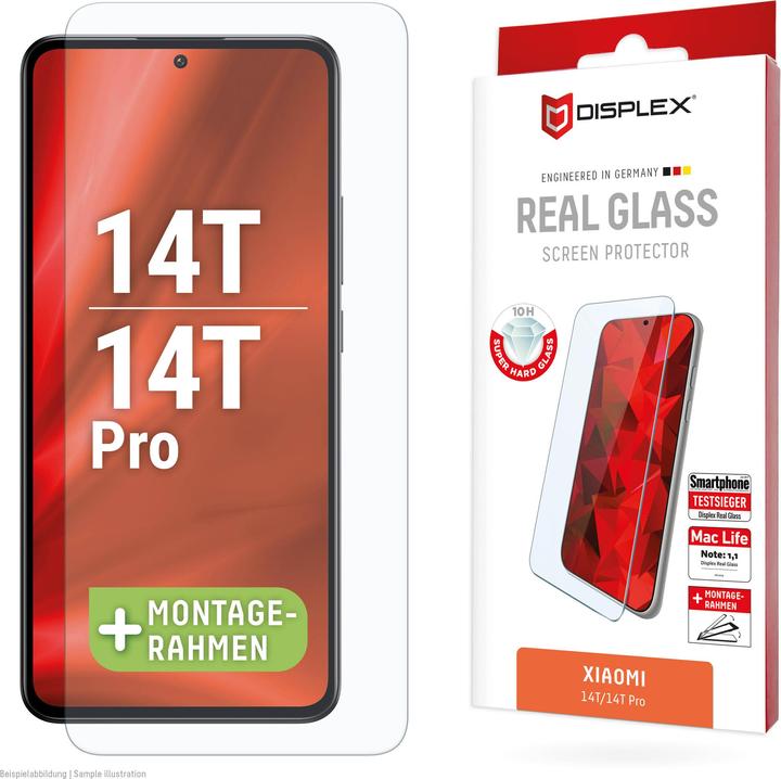 Image du produit Displex Real Glass, 2D Panzerglas (1 pièce(s), Xiaomi 14T Pro, Xiaomi 14T)
