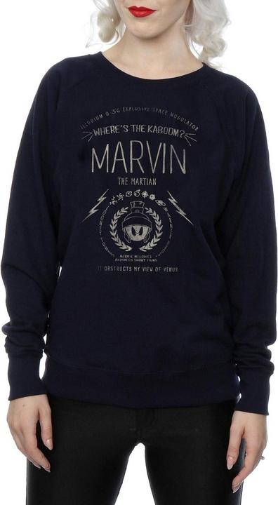 Actual product image Looney Tunes Womens/Ladies Marvin The Martian Where's The Kaboom Sweatshirt (L)