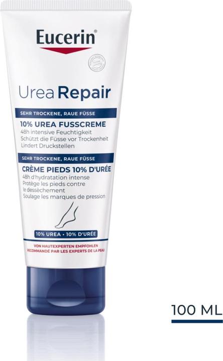 Actual product image Eucerin Urea Repair 10% Urea Foot Cream (Foot cream & foot gel, 100 ml)