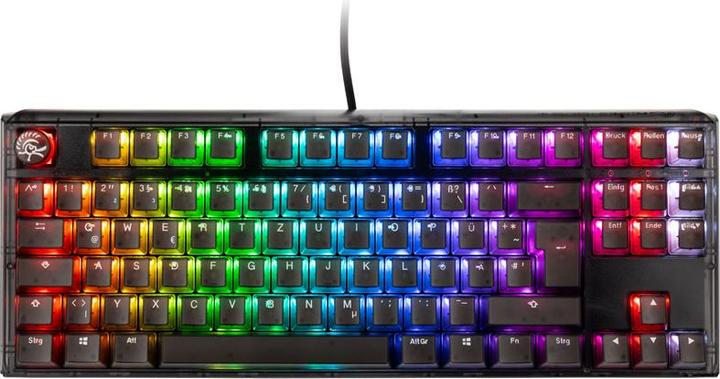 Actual product image Ducky One 3 Aura Black TKL Gaming Keyboard, RGB LED - MX-Silent-Red (DE, Cable)