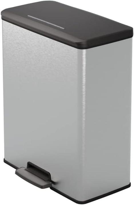 Image du produit Curver Deco bin slim 254619 Poubelle 52 l (l x h x p) 486 x 615 x 284 mm Silbe (52 l)