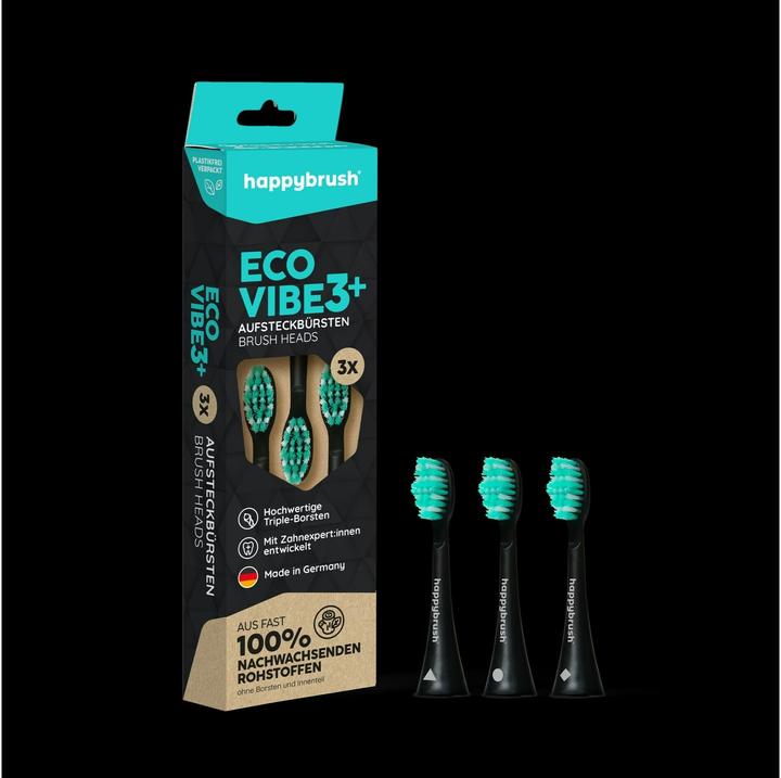 Actual product image happybrush Toothbrush head Eco Vibe (3 x)