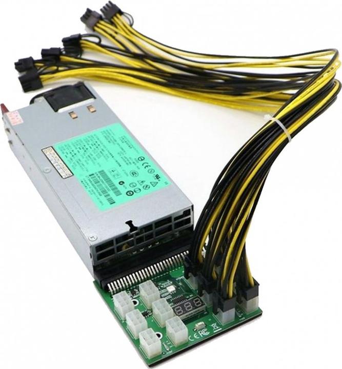 Actual product image PowerGuard Adapter for HP Server Power Supply 12x 6-pin PCI-E Breakout Board